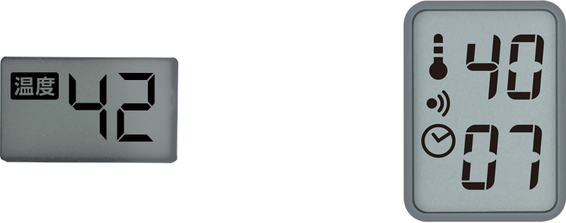 大きく見やすい液晶パネル